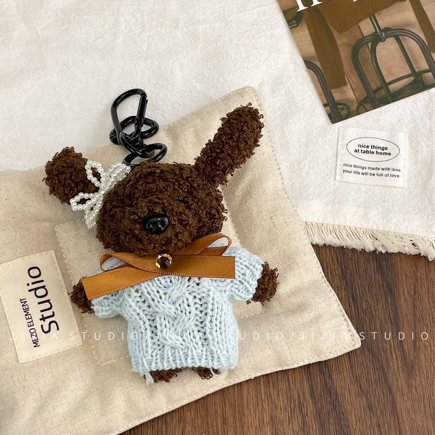 Korean long-eared bubble puppy rabbit pendant