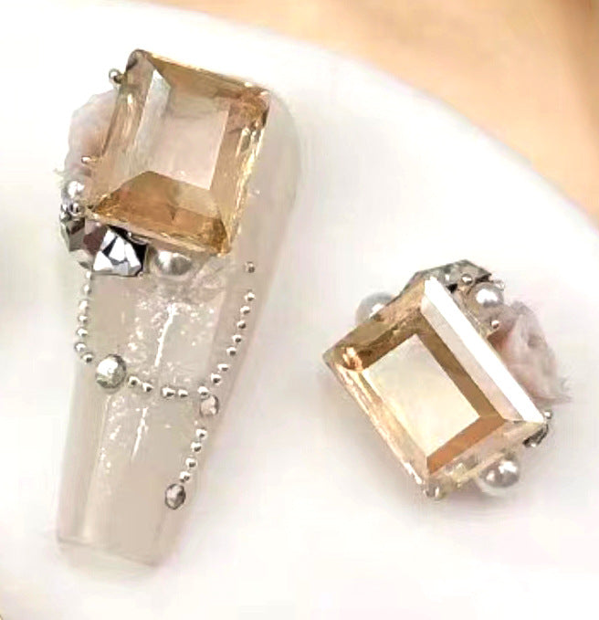 Rock sugar crystal pile diamond nail accessories