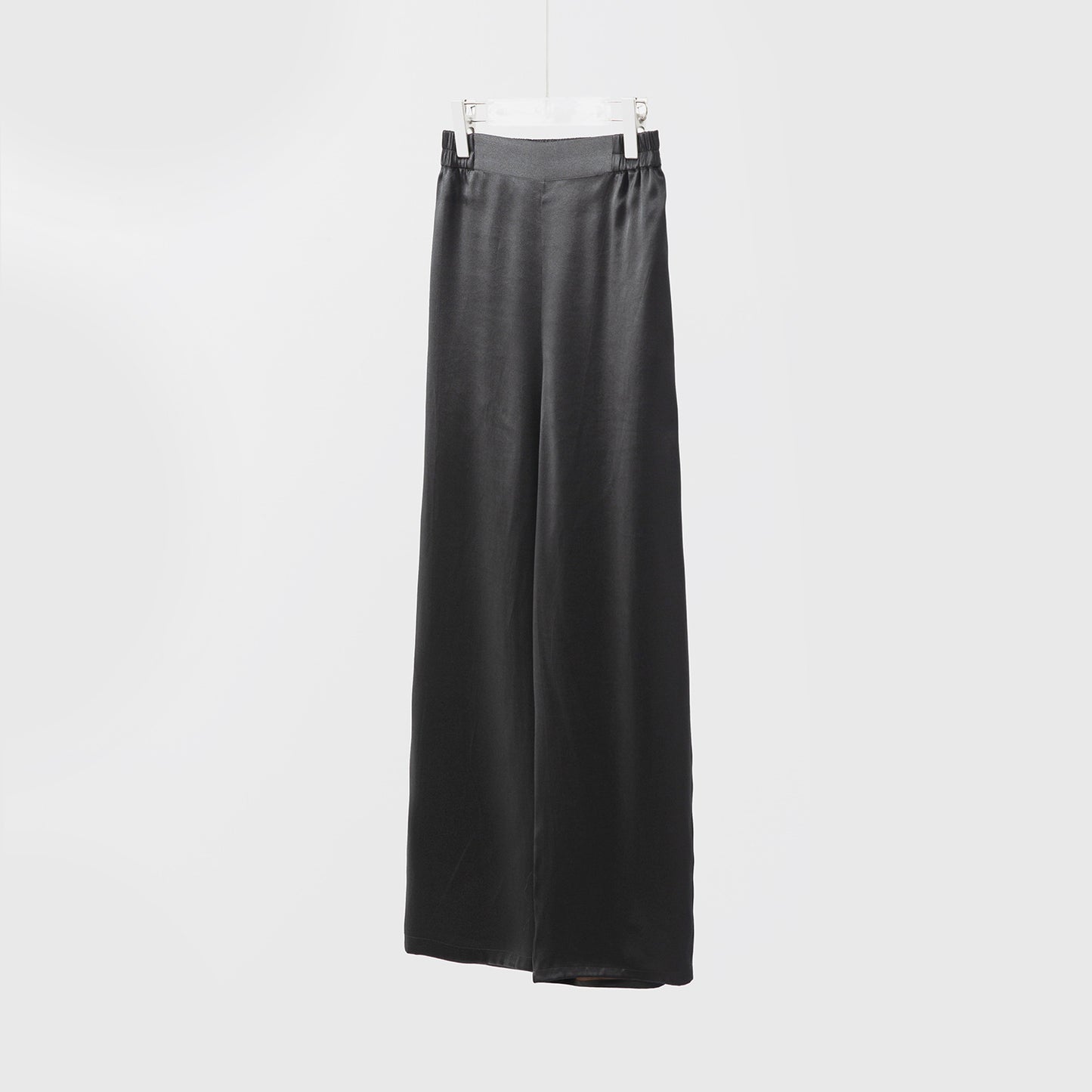 Silk Xiangyunsha leather glossy old material silk wide-leg pants