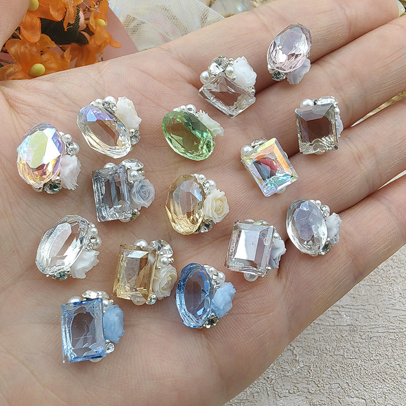 Rock sugar crystal pile diamond nail accessories