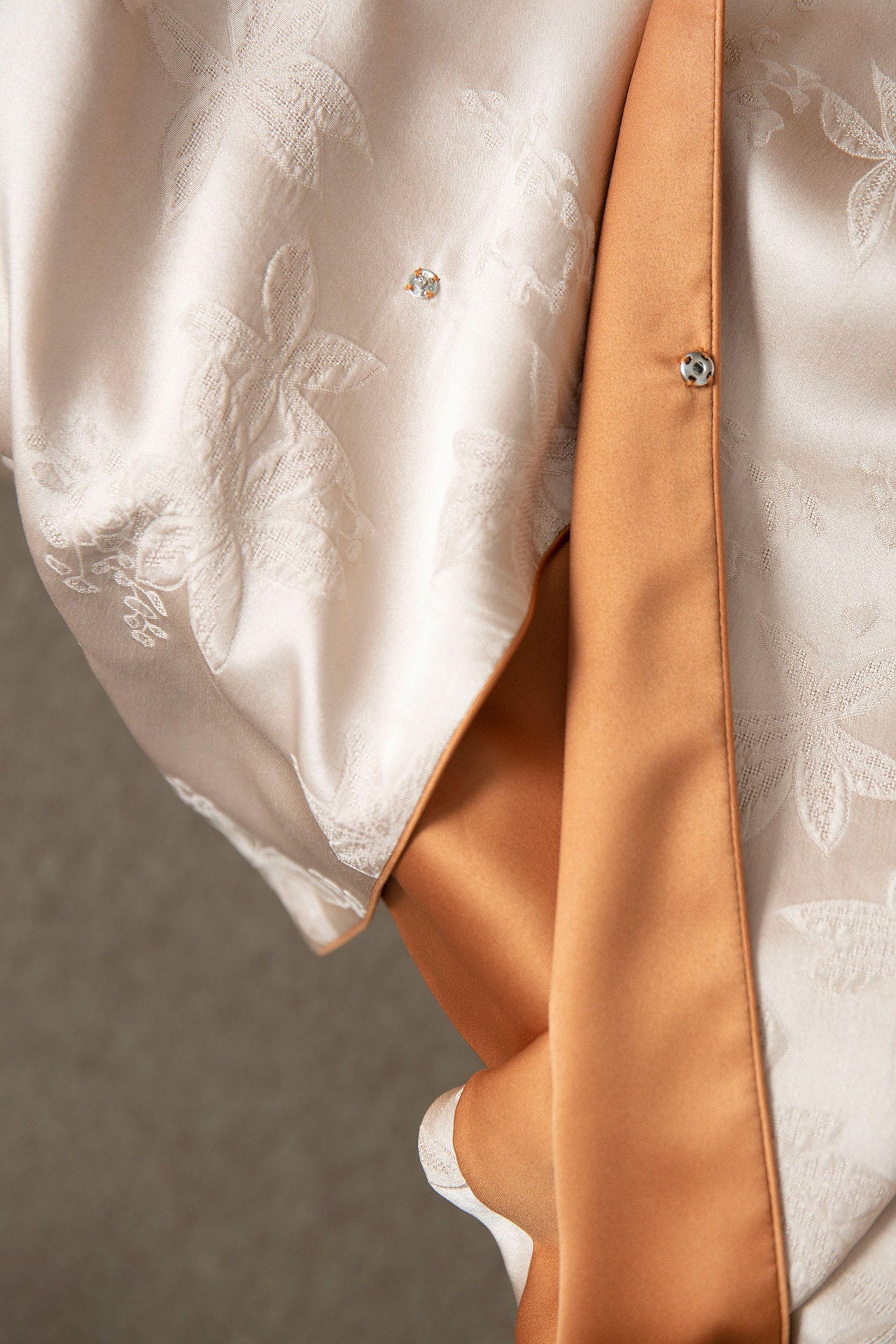 Silk Flower Crown Satin Stand Collar Suit Women 100% Silk Jacquard Vest Wide Leg Pants Two-piece Suit