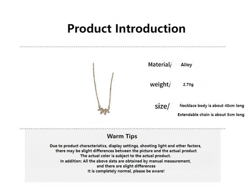 Retro fashion simple temperament necklace clavicle chain necklace for women