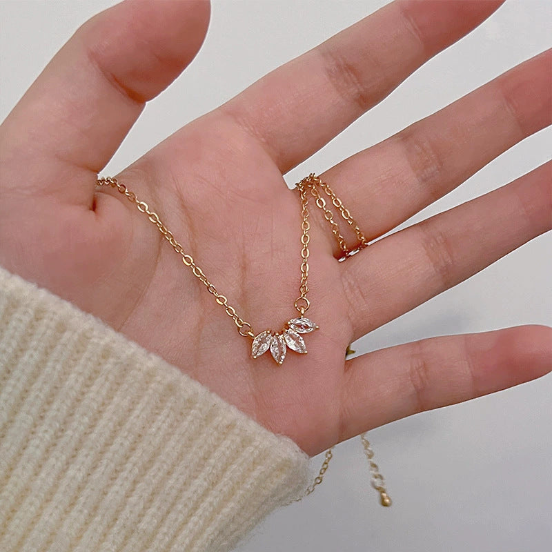 Retro fashion simple temperament necklace clavicle chain necklace for women