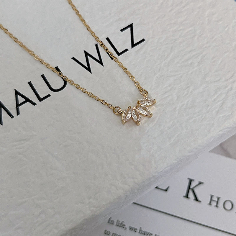 Retro fashion simple temperament necklace clavicle chain necklace for women