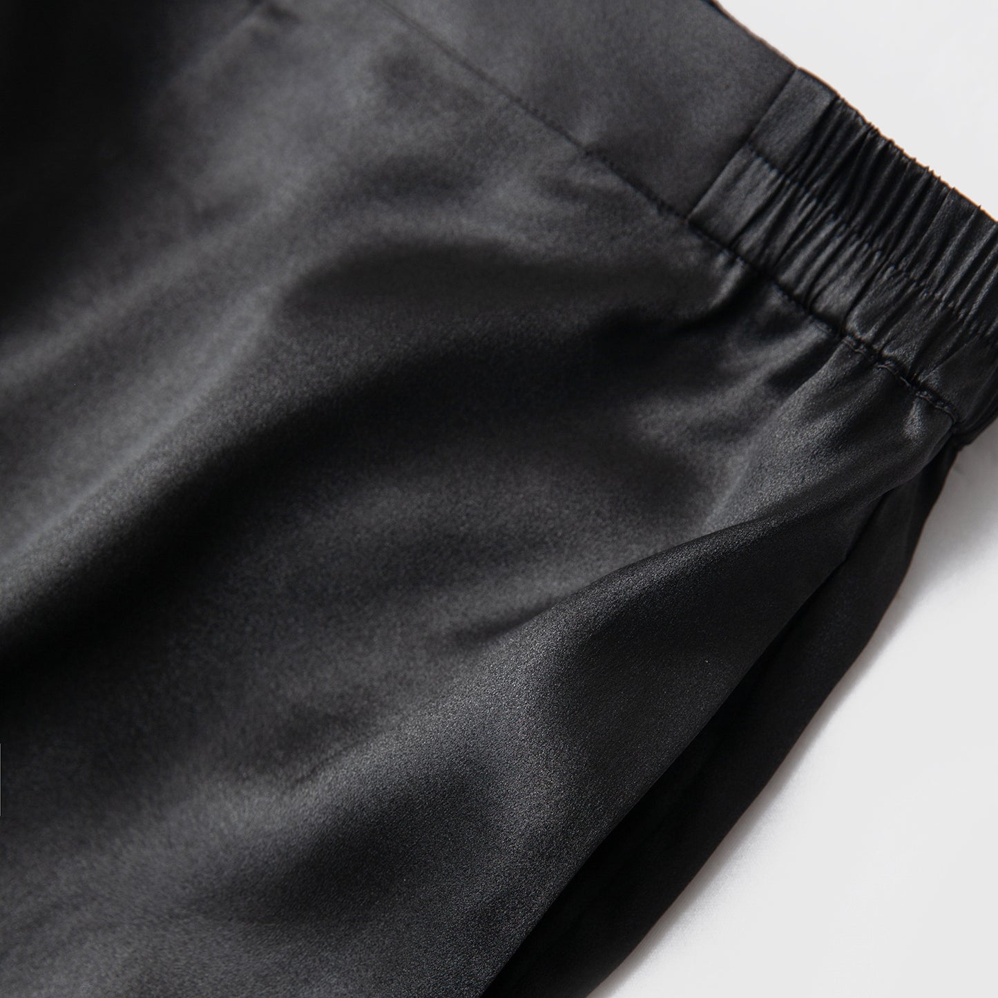 Silk Xiangyunsha leather glossy old material silk wide-leg pants