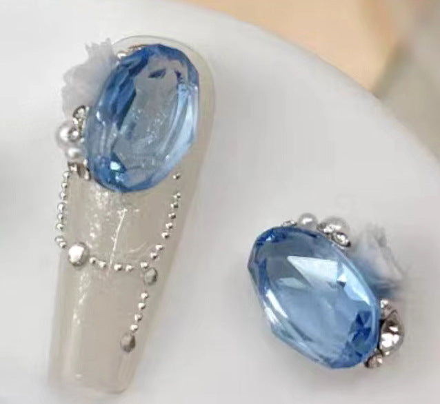 Rock sugar crystal pile diamond nail accessories