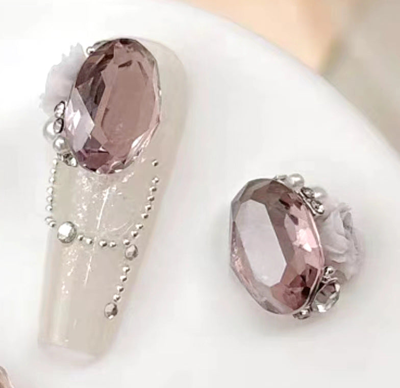 Rock sugar crystal pile diamond nail accessories