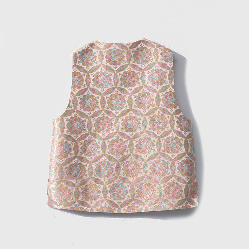 Silk Songjin New Chinese Style Vest