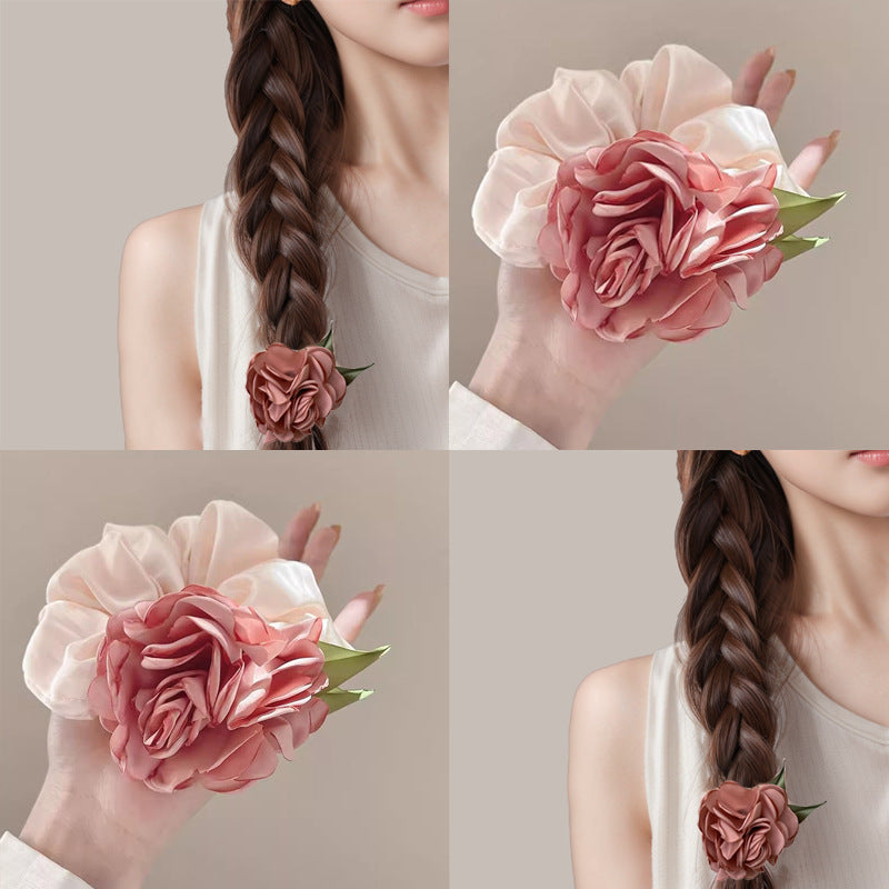 Dried rose hair band