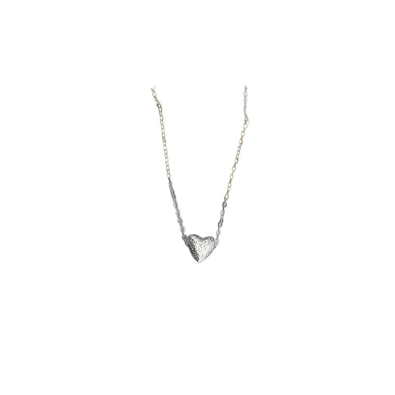 French retro heart necklace