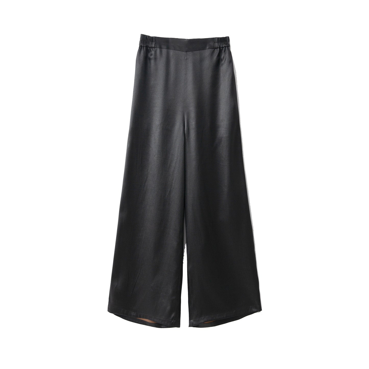 Silk Xiangyunsha leather glossy old material silk wide-leg pants
