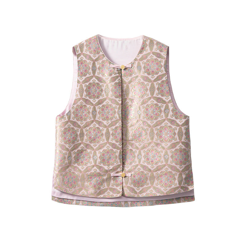Silk Songjin New Chinese Style Vest