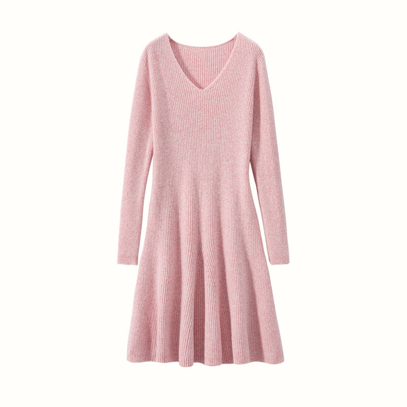 Long Slimming Knitted A-Line Skirt