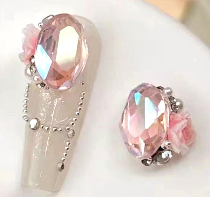 Rock sugar crystal pile diamond nail accessories