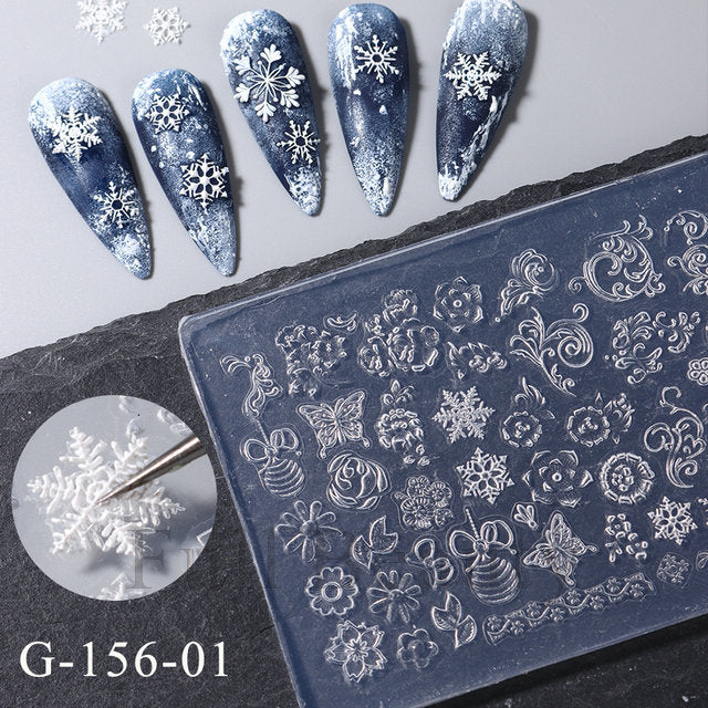 New nail carving silicone mold