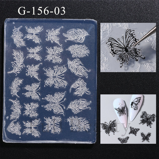 New nail carving silicone mold