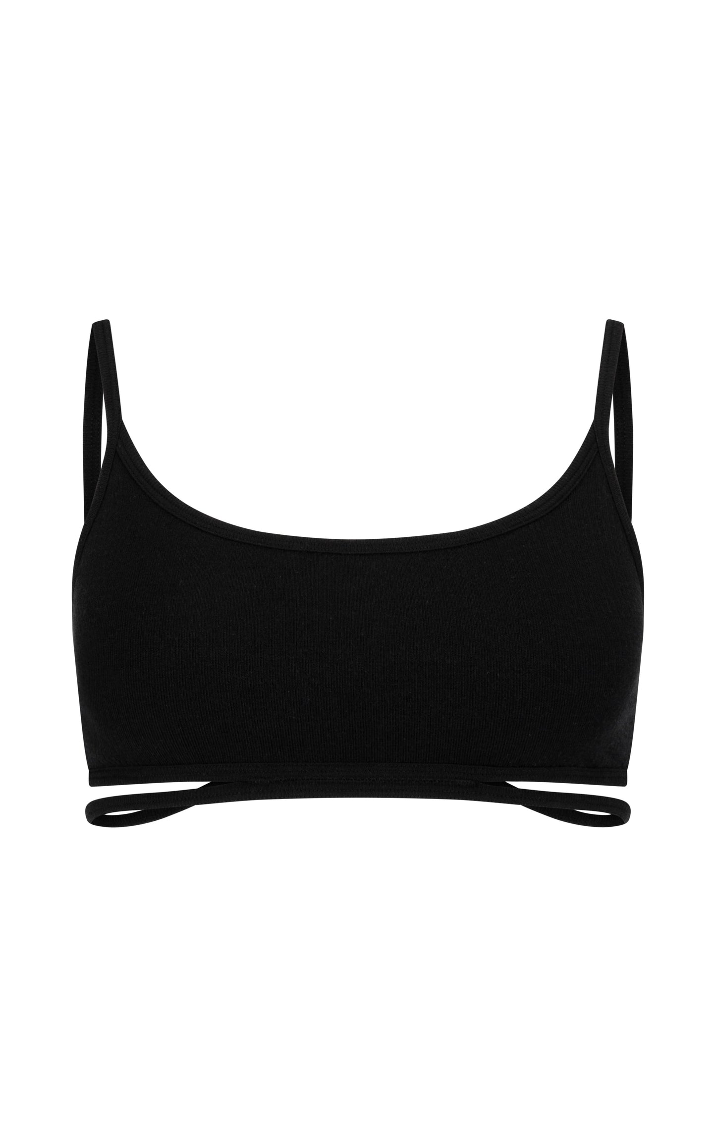 Splice Wool Bralet - Black