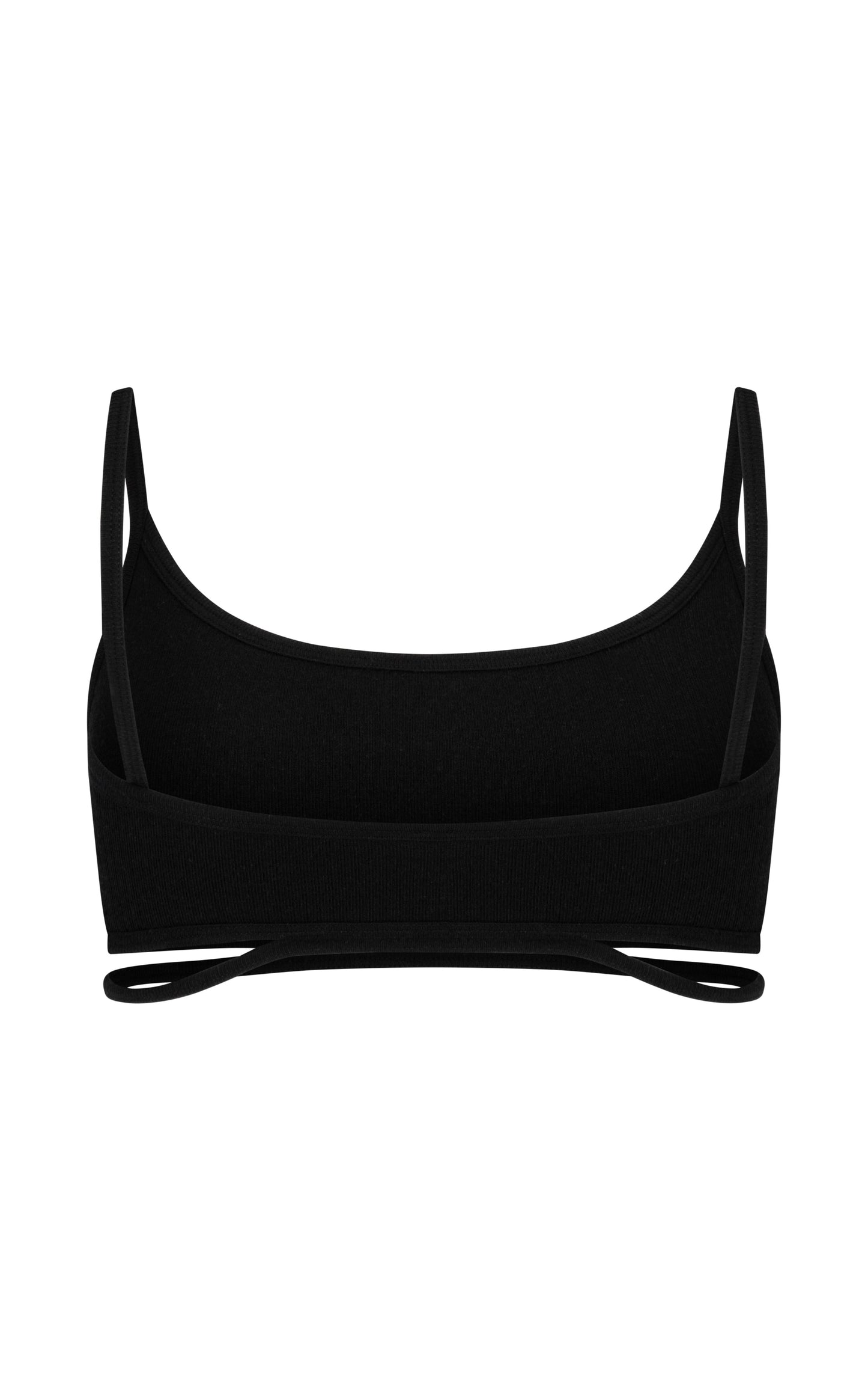 Splice Wool Bralet - Black