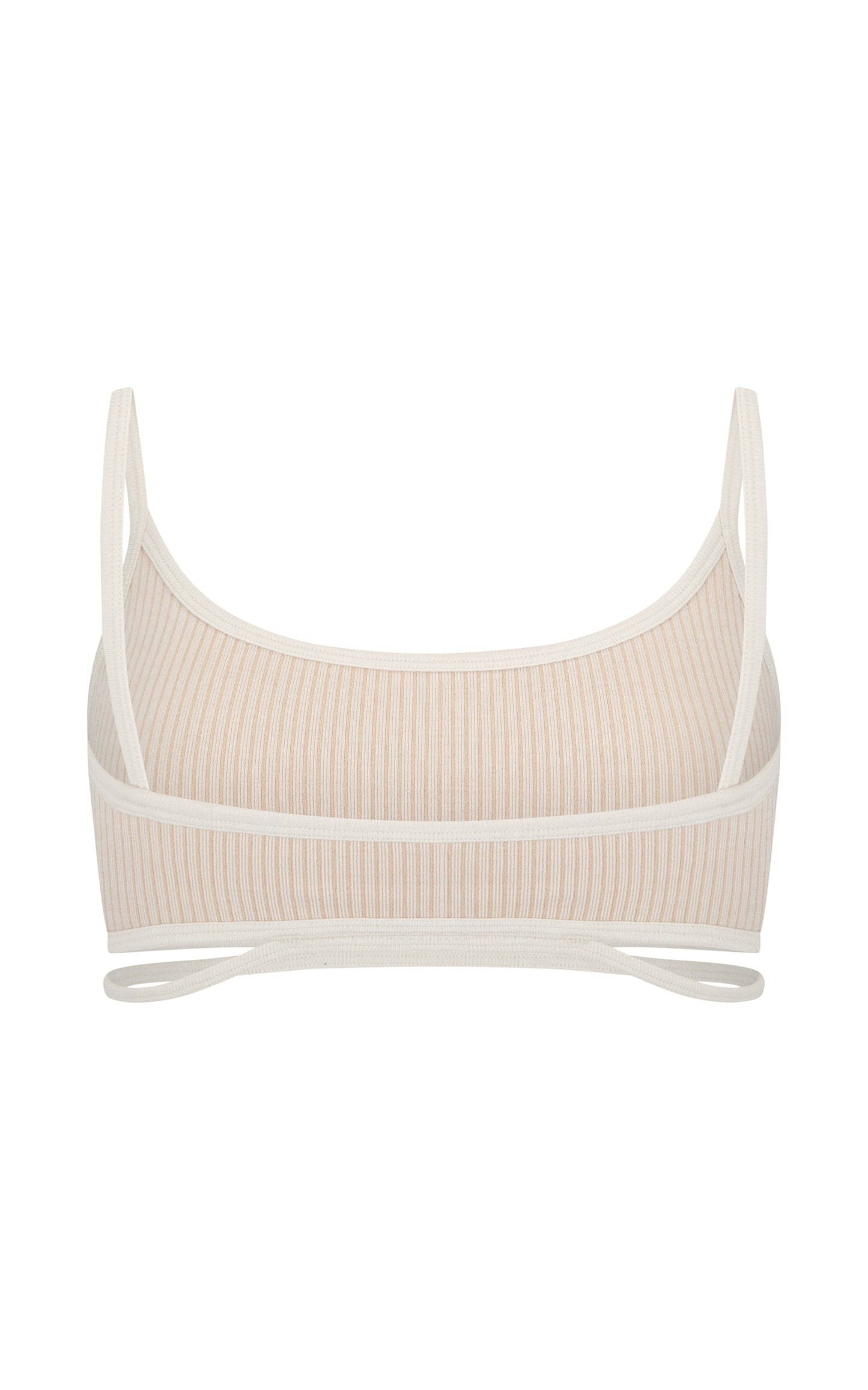 Splice Wool Bralet - Bone White