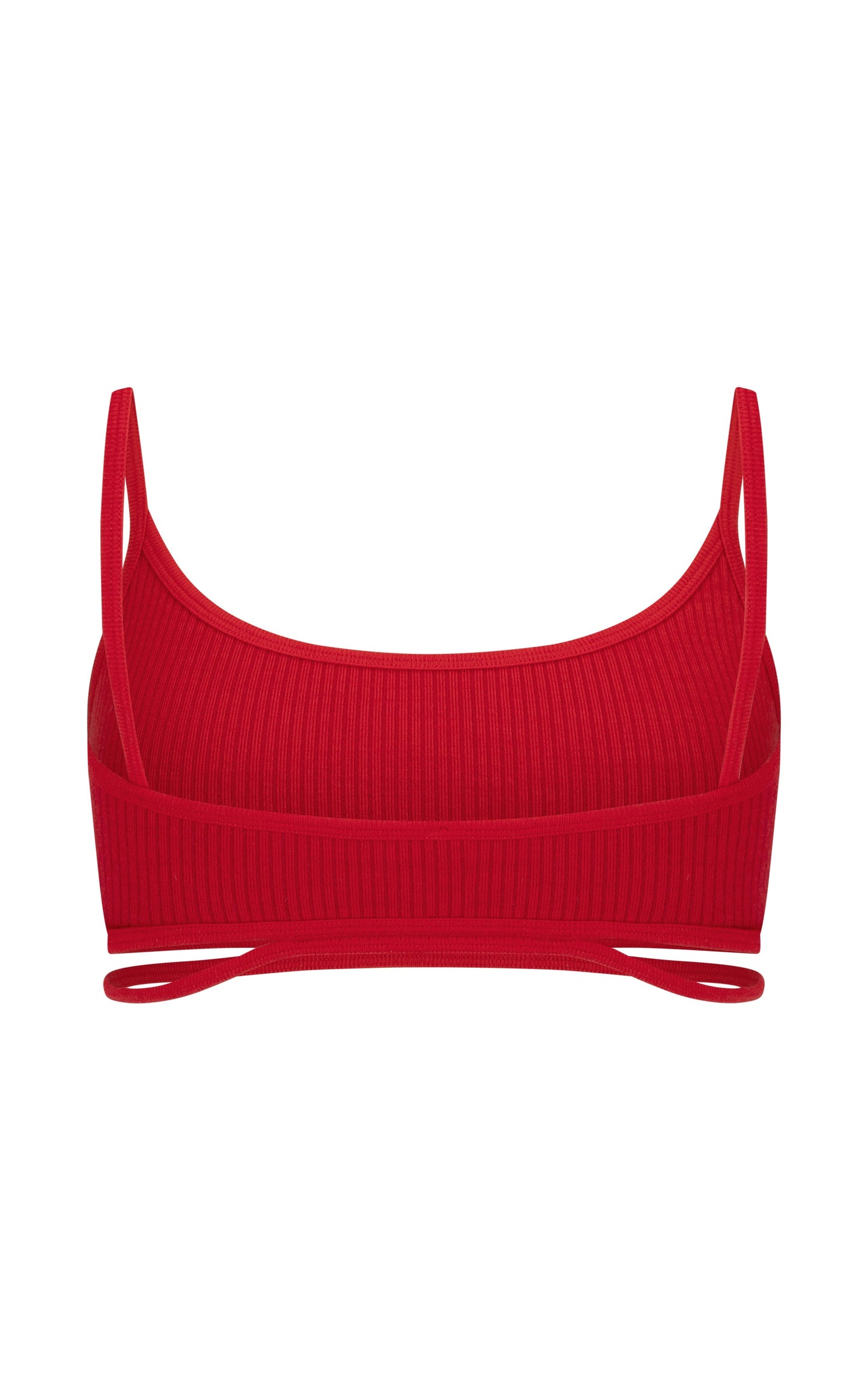 Splice Wool Bralet - Crimson