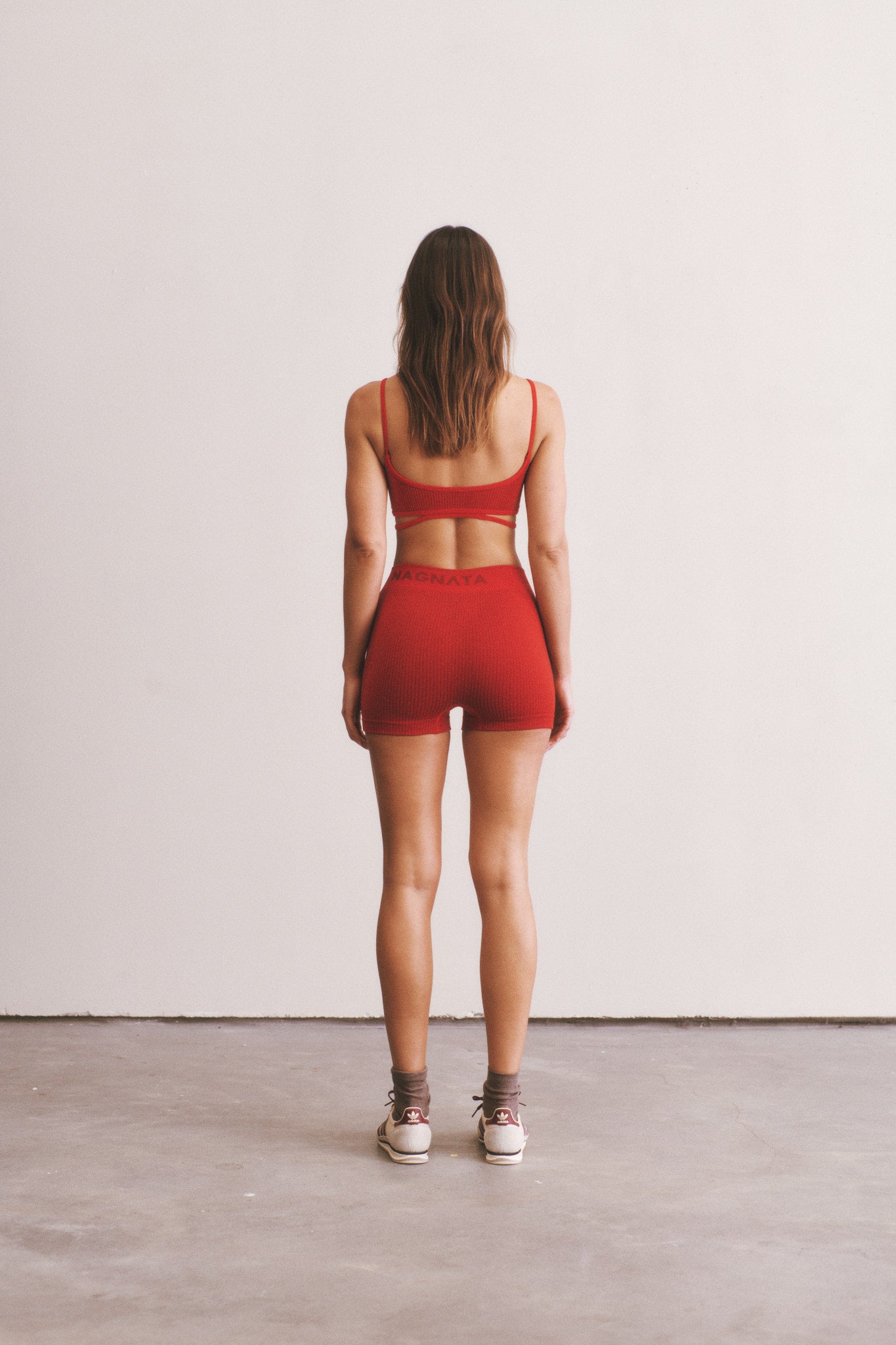 Splice Wool Bralet - Crimson