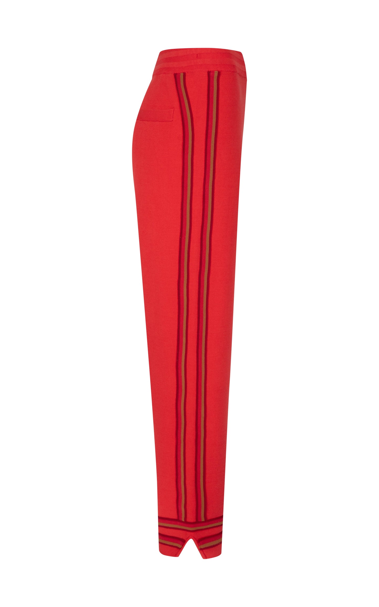 Organic Motely Track Pant - Crimson