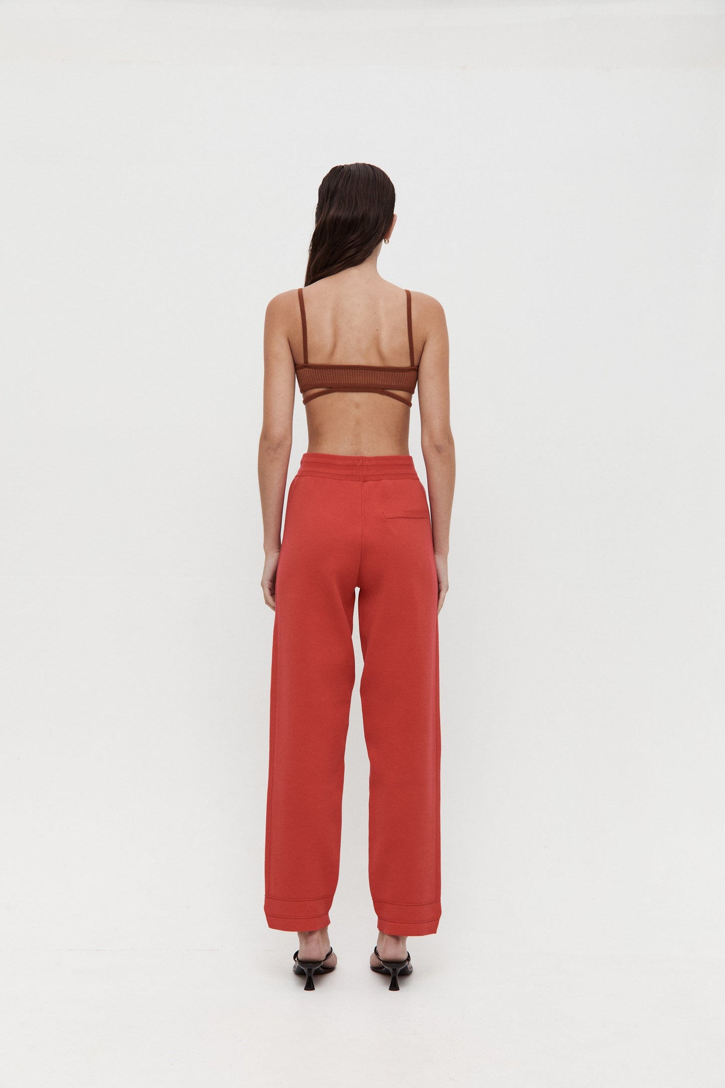 Organic Motely Track Pant - Crimson