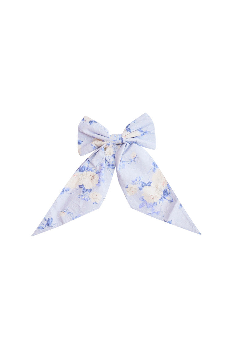 Patchouli Heirloom Print Bow Clip