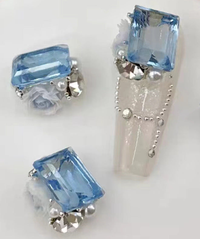 Rock sugar crystal pile diamond nail accessories