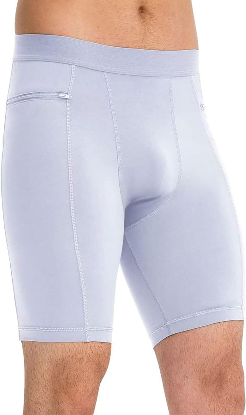 Mens Compression Running Shorts Moisture Wicking Muscle Support