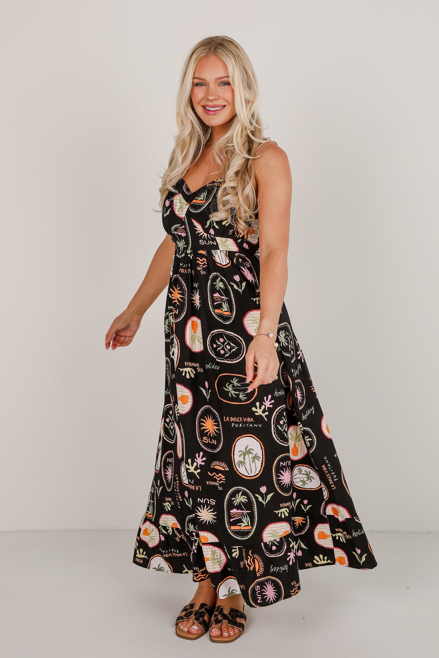 FINAL SALE - Vitamin Sea Black Maxi Dress