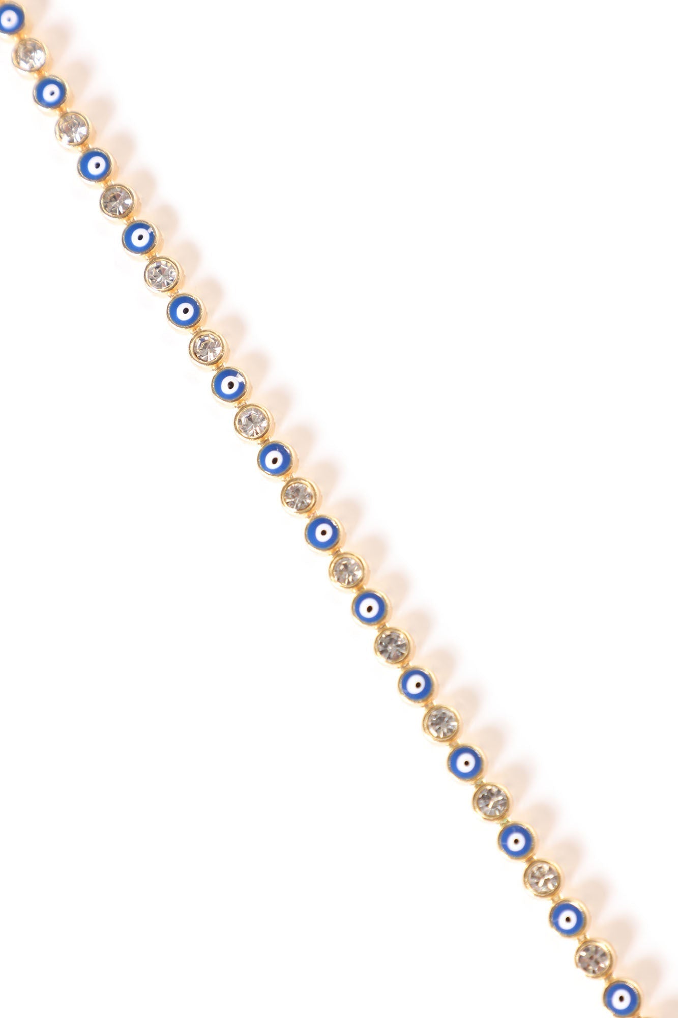Evil Eye Rhinestone Bracelet – Blue