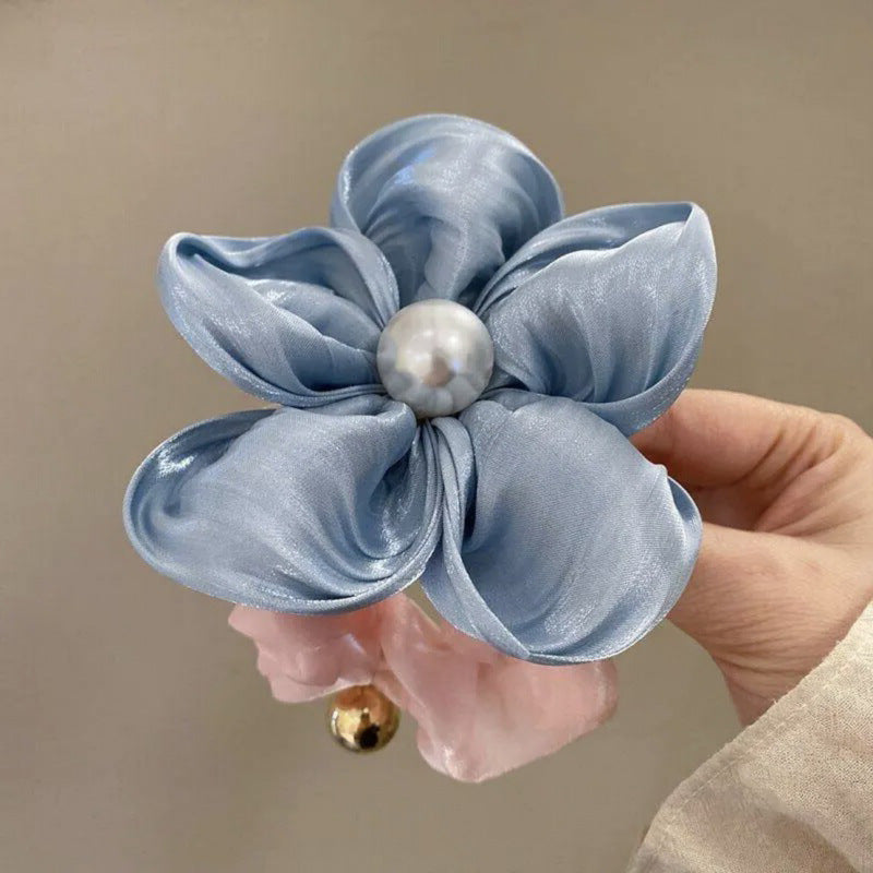 Spring atmosphere flower pearl hairband