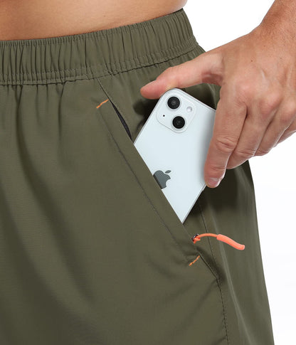 Double-layer sports loose outdoor breathable quick-drying shorts