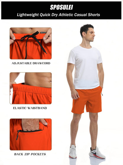 Double-layer sports loose outdoor breathable quick-drying shorts