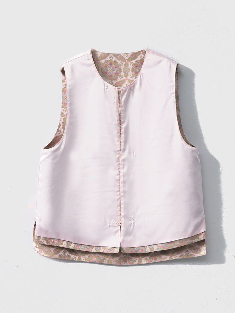 Silk Songjin New Chinese Style Vest