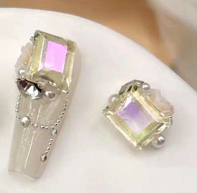 Rock sugar crystal pile diamond nail accessories