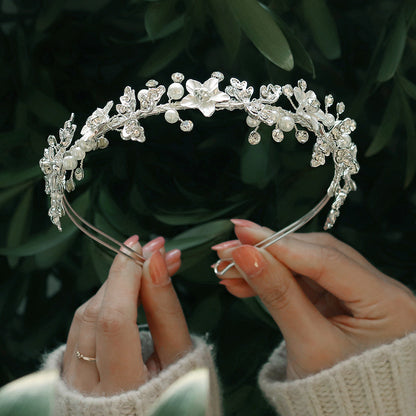 Sweet forest style diamond beaded hair headband
