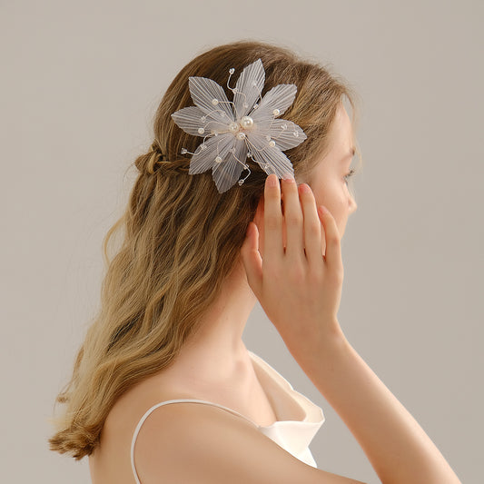 Handmade crystal bridal hairpin