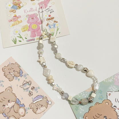 Sweetheart hot girl beaded mobile phone chain CCD camera chain
