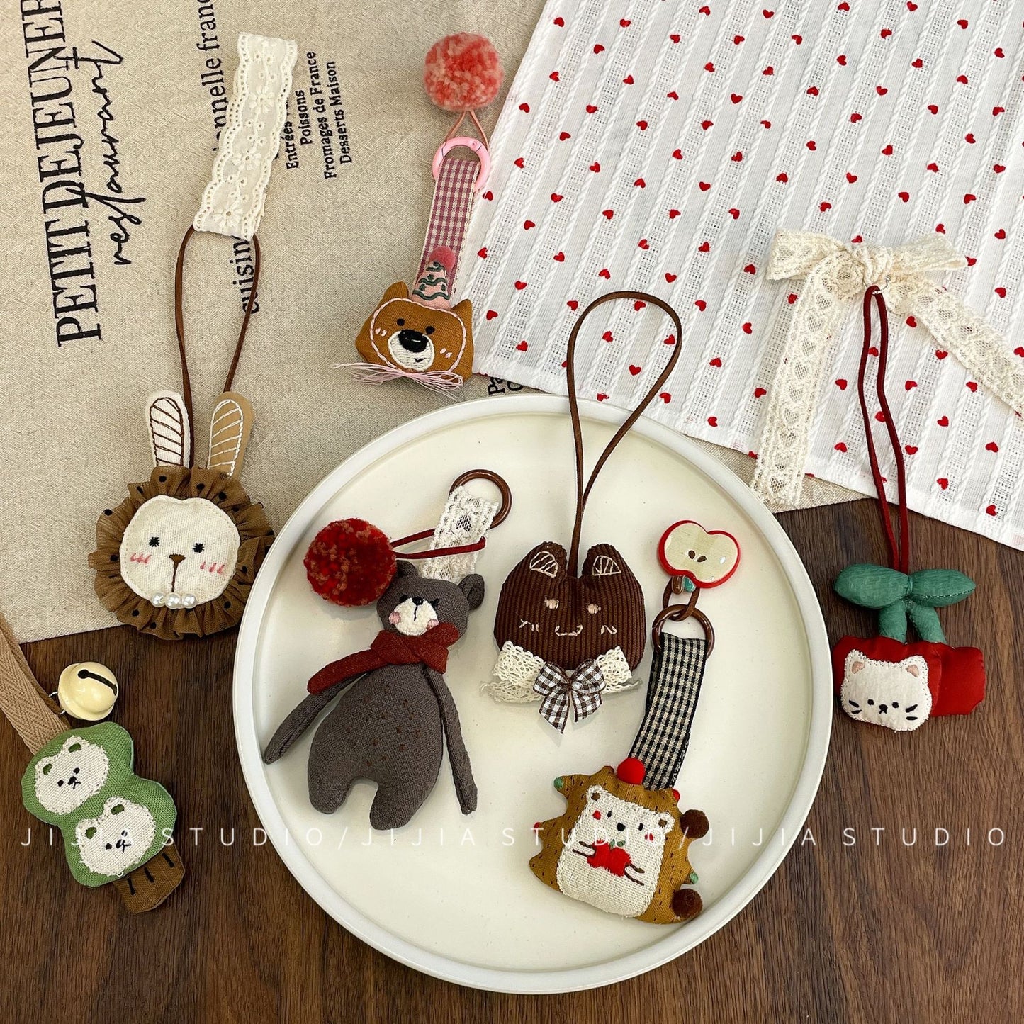 Korean new cute cartoon bear pendant