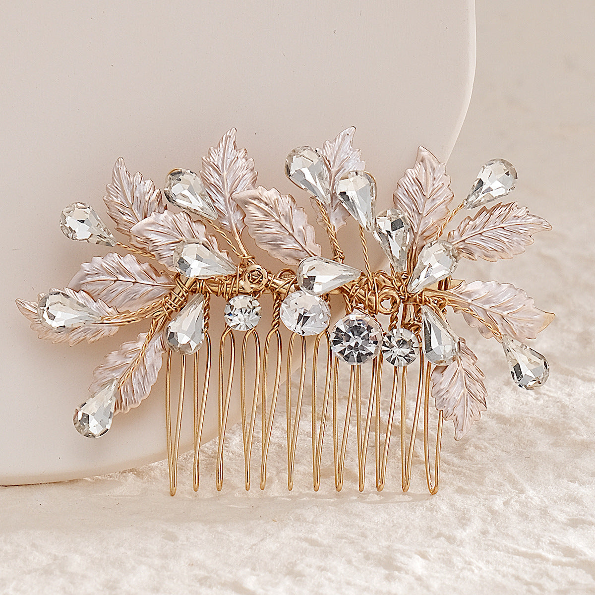 Ancient style Xiuhe handmade rhinestone comb