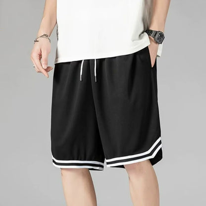 Summer ice silk shorts men's sports pants