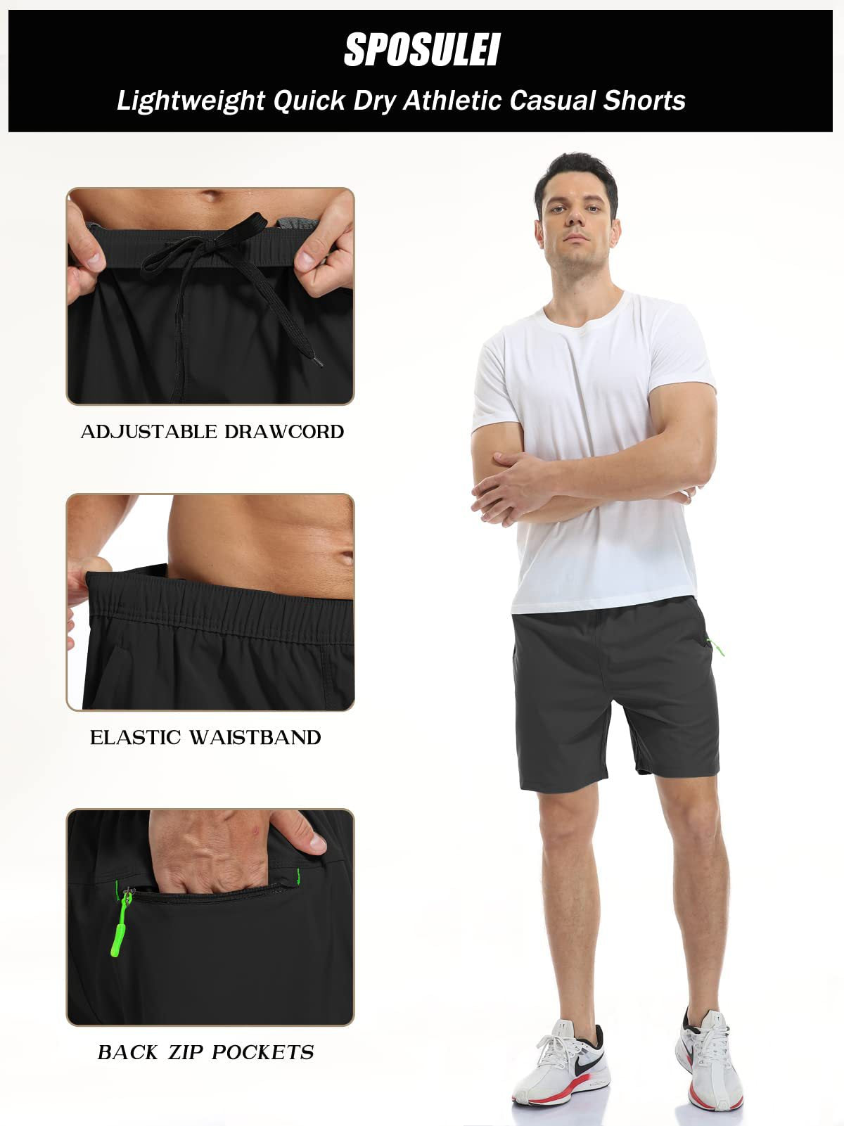 Double-layer sports loose outdoor breathable quick-drying shorts