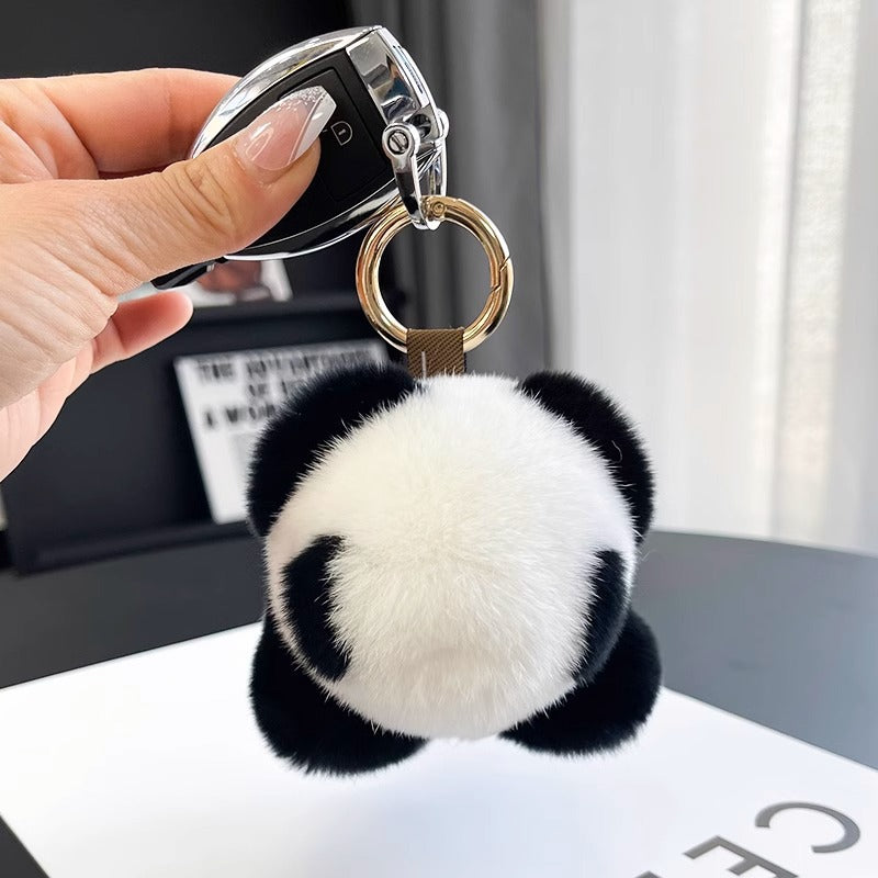 Soft and cute red panda pendant