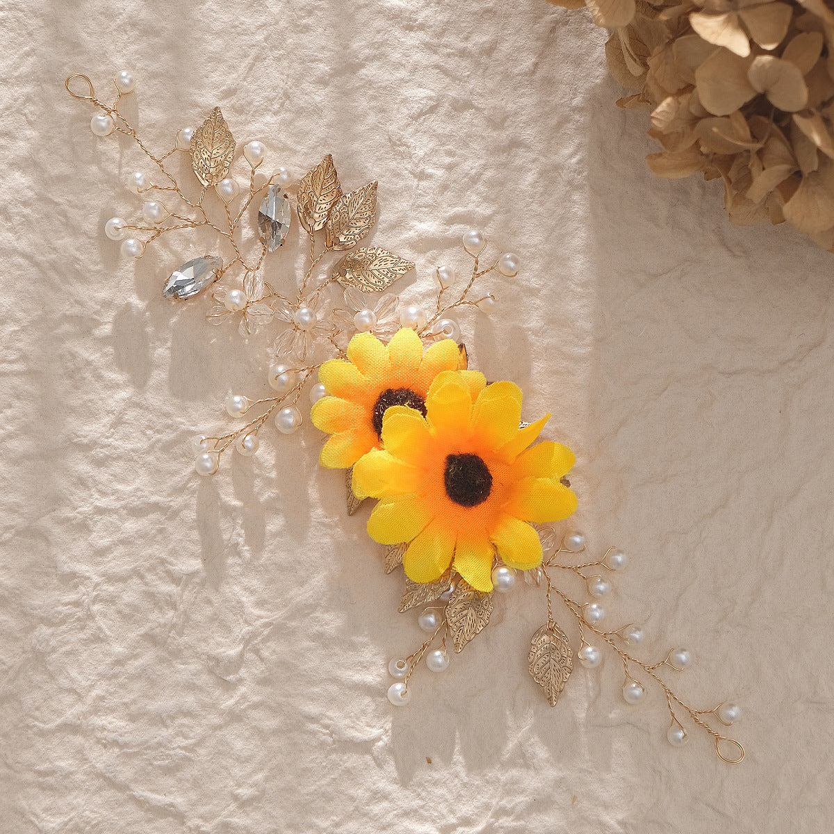 Fresh sunflower forest headband