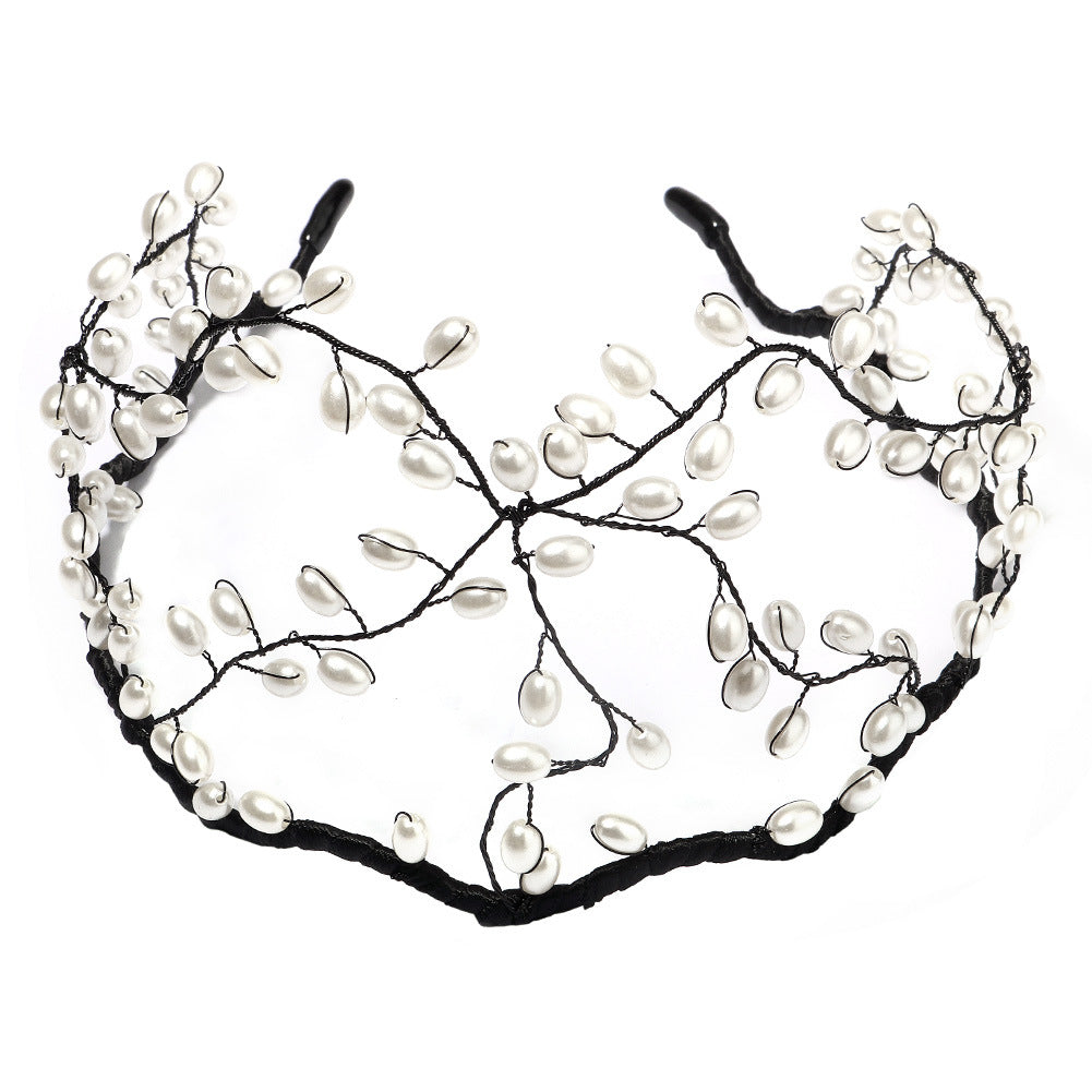 Hand-woven high top headband