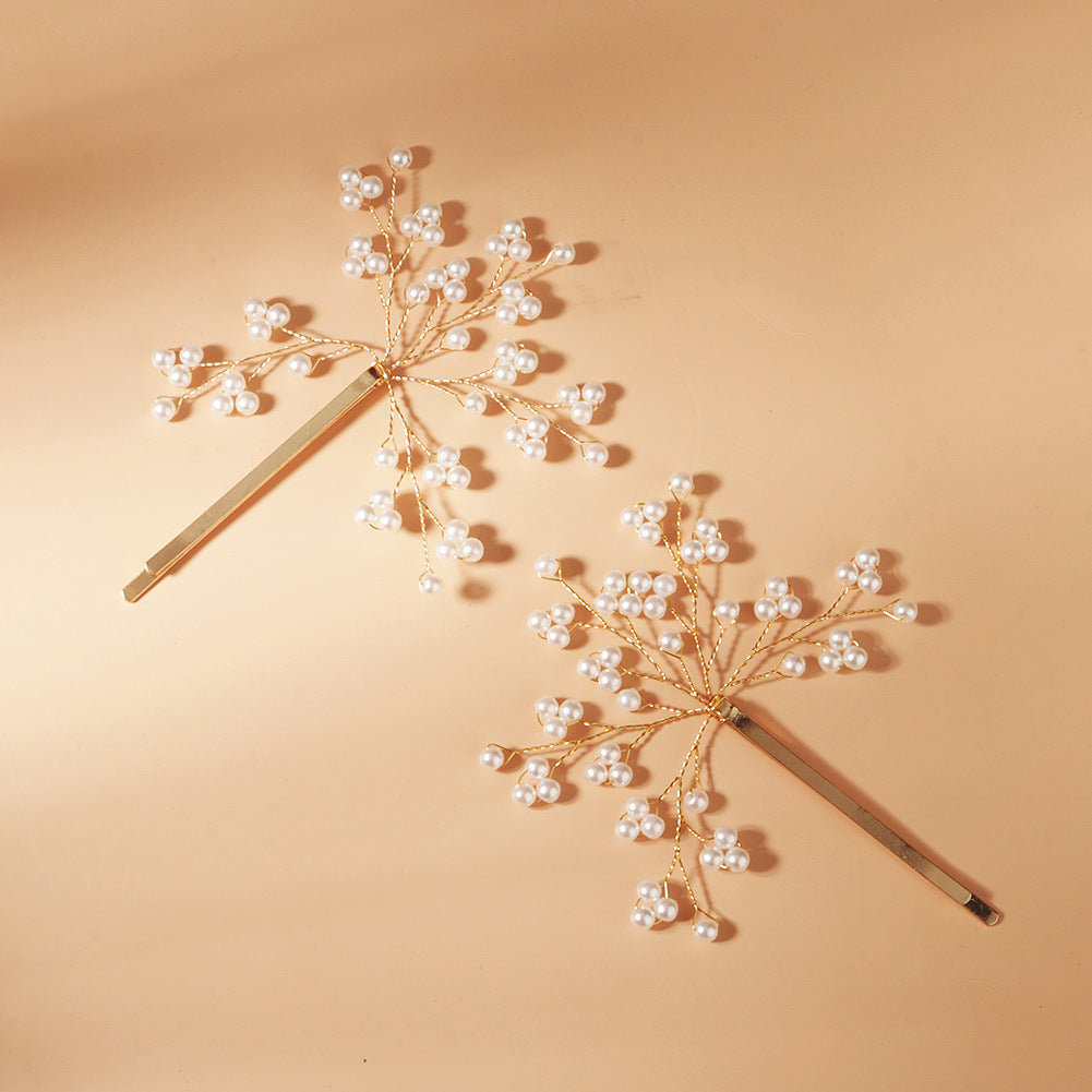 Simple pearl hairpin