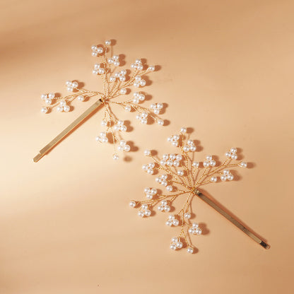 Simple pearl hairpin