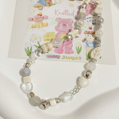Sweetheart hot girl beaded mobile phone chain CCD camera chain